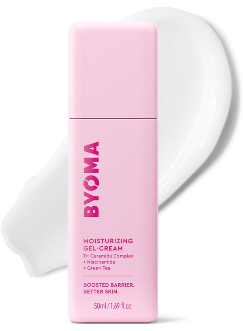 BYOMA Moisturising Gel Cream (50ml) Lightweight Oil Free Daily Moisturiser with Barrier Repair, Niacinamide and Green Tea, for All Skin Types - Alcohol Free, Vegan - Image 1